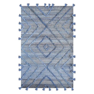 Jeans-Teppich Worgan Bleu/Ivoire 160 X 230