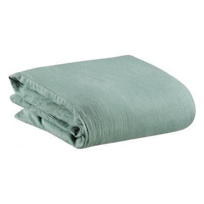 Stonewash-Bettbezug Zeff Vert de gris 140 X 200