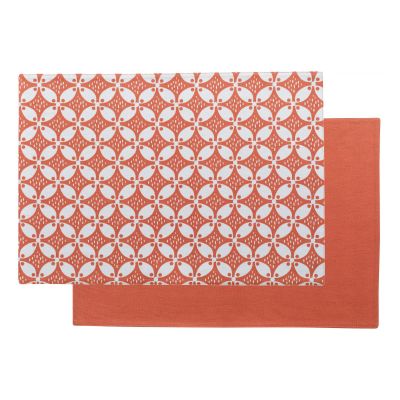 Placemat Fatou Recycled With Coating Rouge 33 X 48