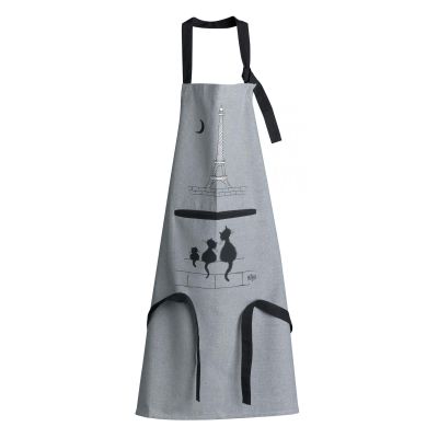 Dubout Chats cooking apron Gris 72 X 85