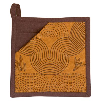 Recycled Etna 2 in 1 potholder Ambre 20 X 20