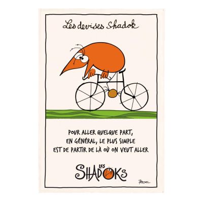 Shadok Bicycle Towel Écru 48 X 72