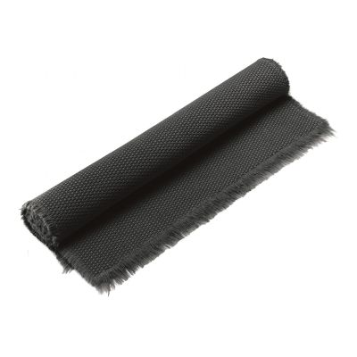 Elly plain bath mat Noir 70 X 140