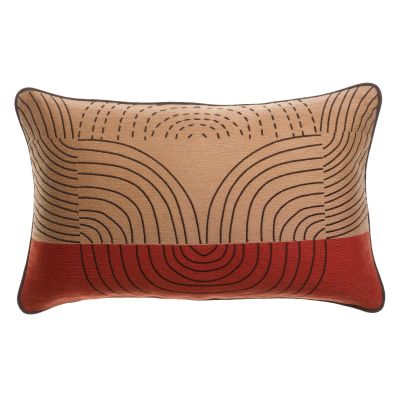 Cushion Etna Embroidered Sienne 30 X 50