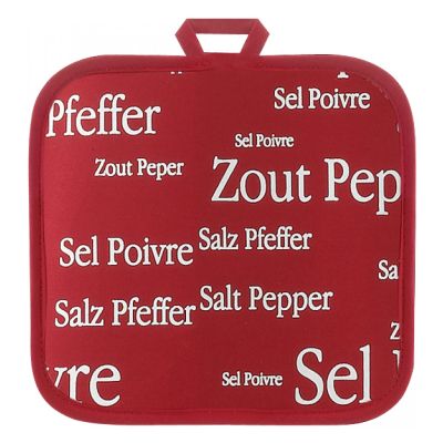 Salt & Pepper pannenlap Rouge 20 X 20