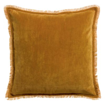 Fara plain cushion Safran 45 X 45