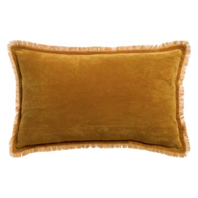 Fara plain cushion Safran 30 X 50