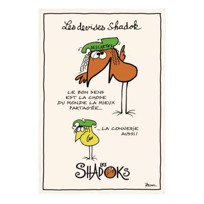 K-Towel Shadoks Le Bon Sens Ecru 48 X 72