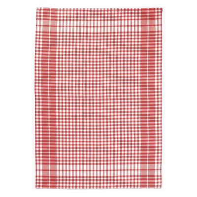 Kitchen Towel Dobby W/Checks Rouge 50 X 70