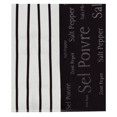 Kitchen Towel Jacquard Sel & Poivre Noir 50 X 70