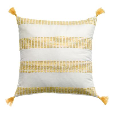 Coussin à rayures Diana Mimosa 45 x 45