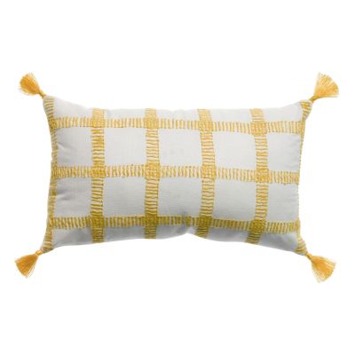 Plaid cushion Diana Mimosa 30 X 50