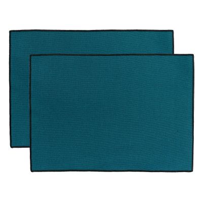 Set of 2 Placemats Laora Recycled Paon 33 X 45